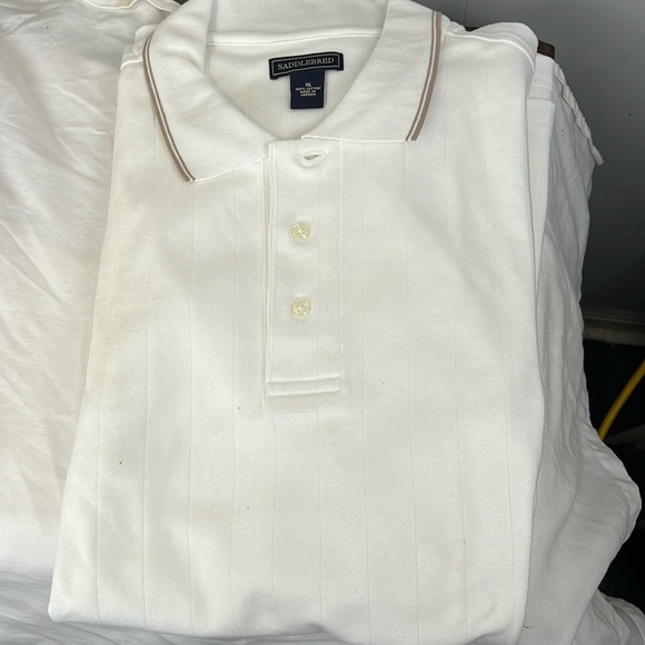 Saddlebred Men’s’ Knit White Shirt XL - Picture 1 of 5